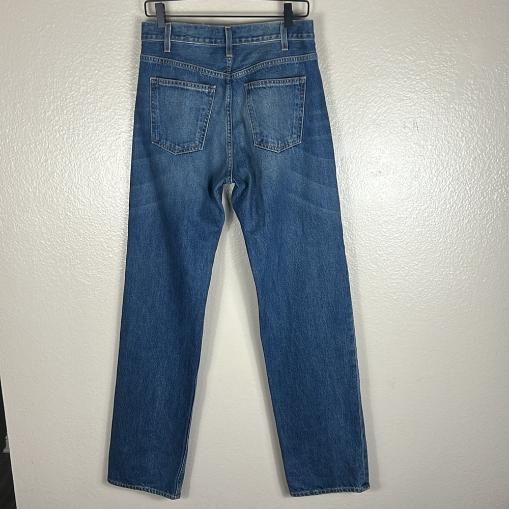 Nili Lotan Medium Blue Relaxed Baggy Taylor Jeans in Simon Wash - Picture 9 of 10